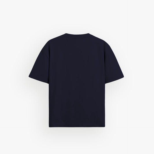 Premium Oversized Shirt French Navy · Iconic Emblem