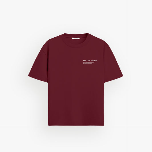 Heavy Oversized Shirt Velvet Wine · 23X053-2