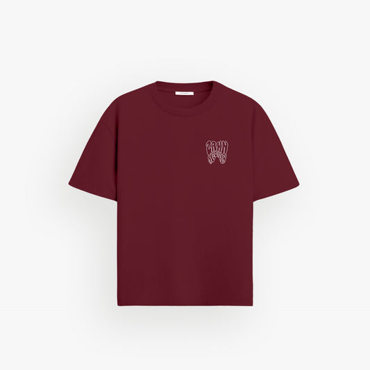 Heavy Oversized Shirt Velvet Wine · 23X160-2