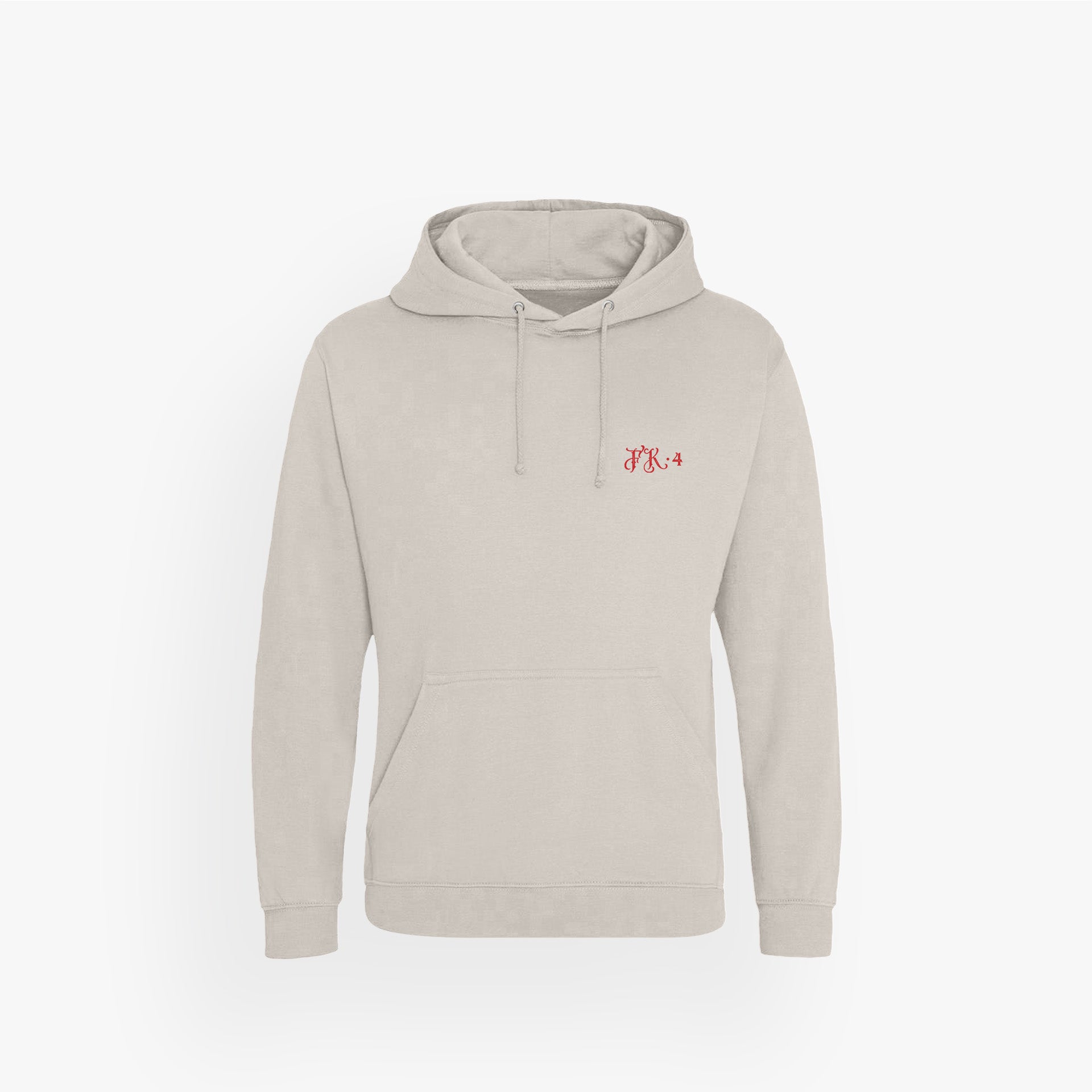 TUBM · Basic Hoodie Natural Stone · Red · 23X182-1