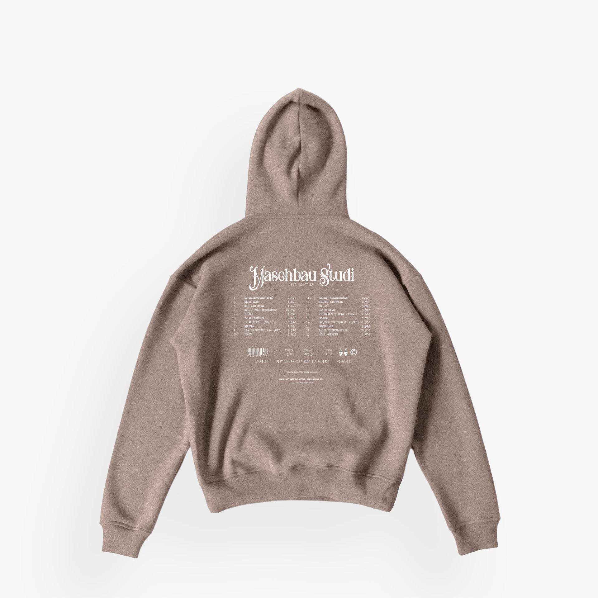 TUBM · Studios Essentials Hoodie N°2 Latte Beige · White · 23X182-1