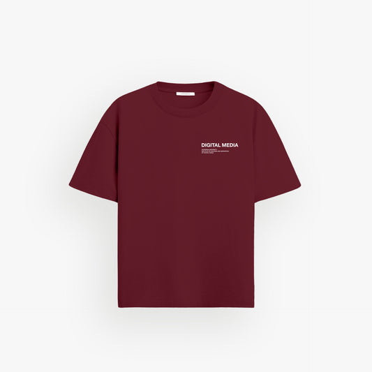 Heavy Oversized Shirt Velvet Wine · 23X212-1