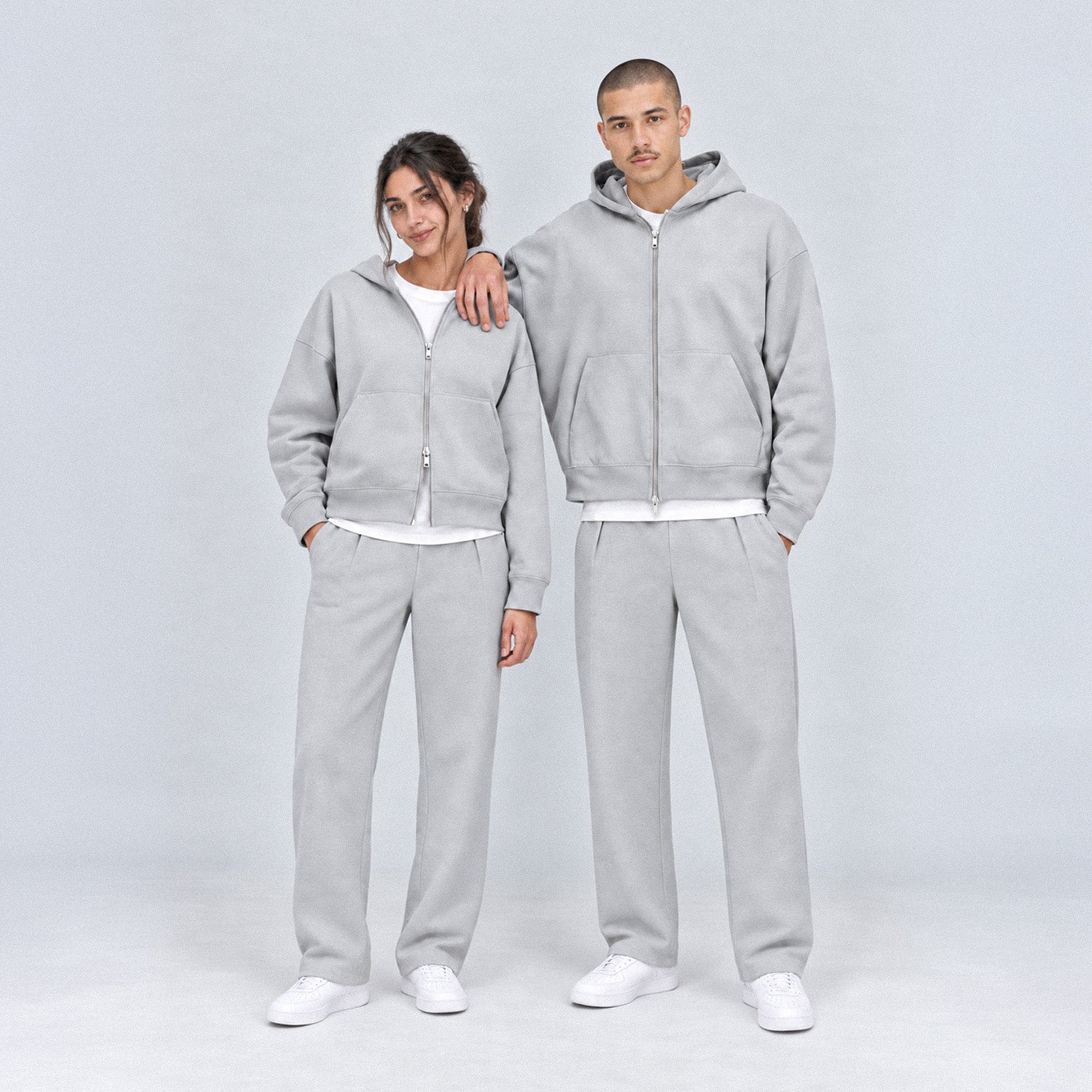 Iconic Fashion Zip Hoodie // Cozy Samples