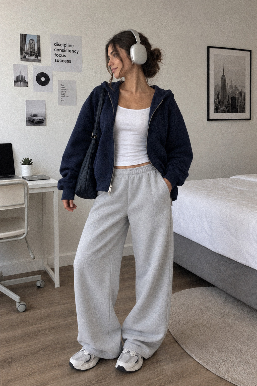 Iconic Fashion Zip Hoodie // Cozy Samples