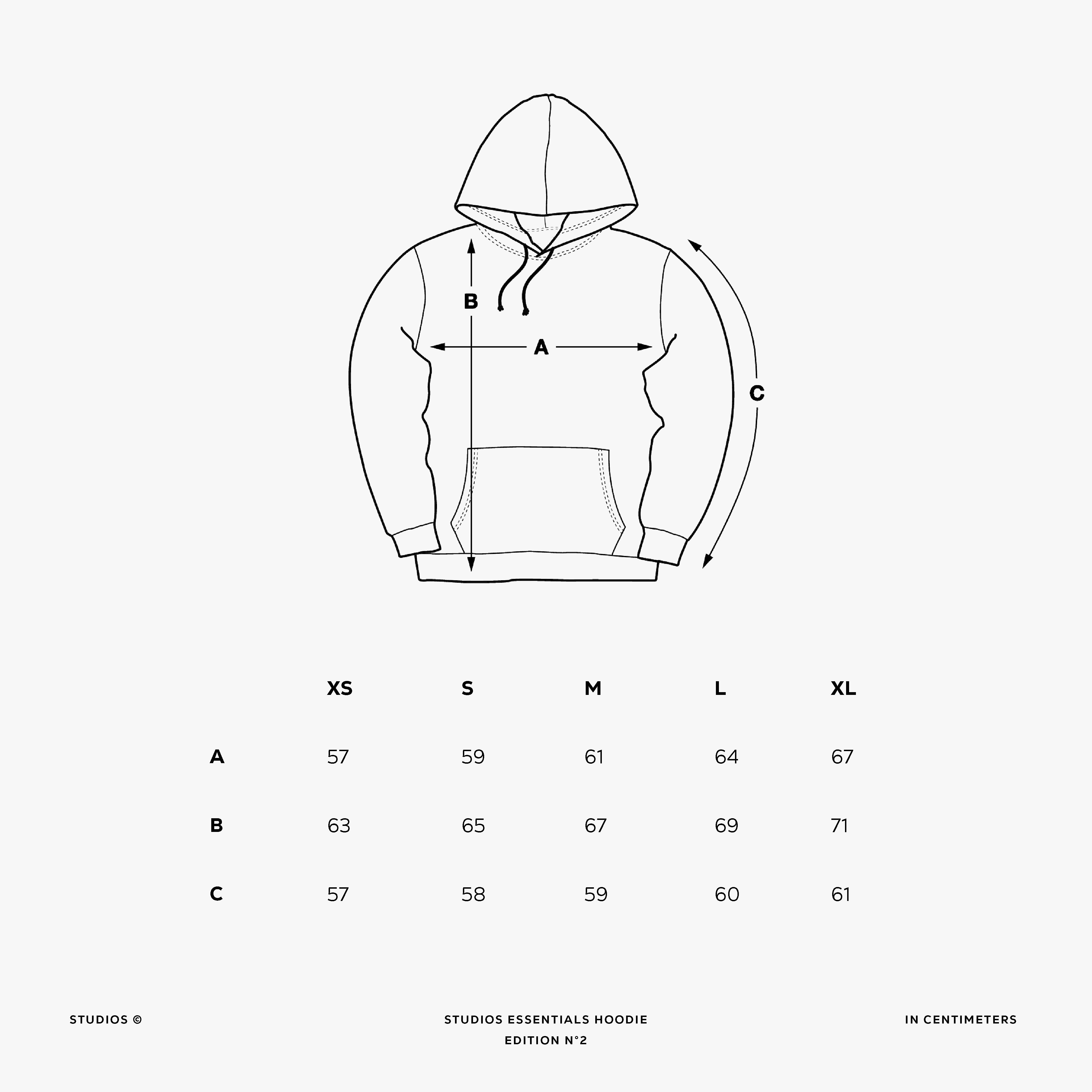 MGAU · Studios Essentials Hoodie N°2 Cloud Grey · 23X154-1