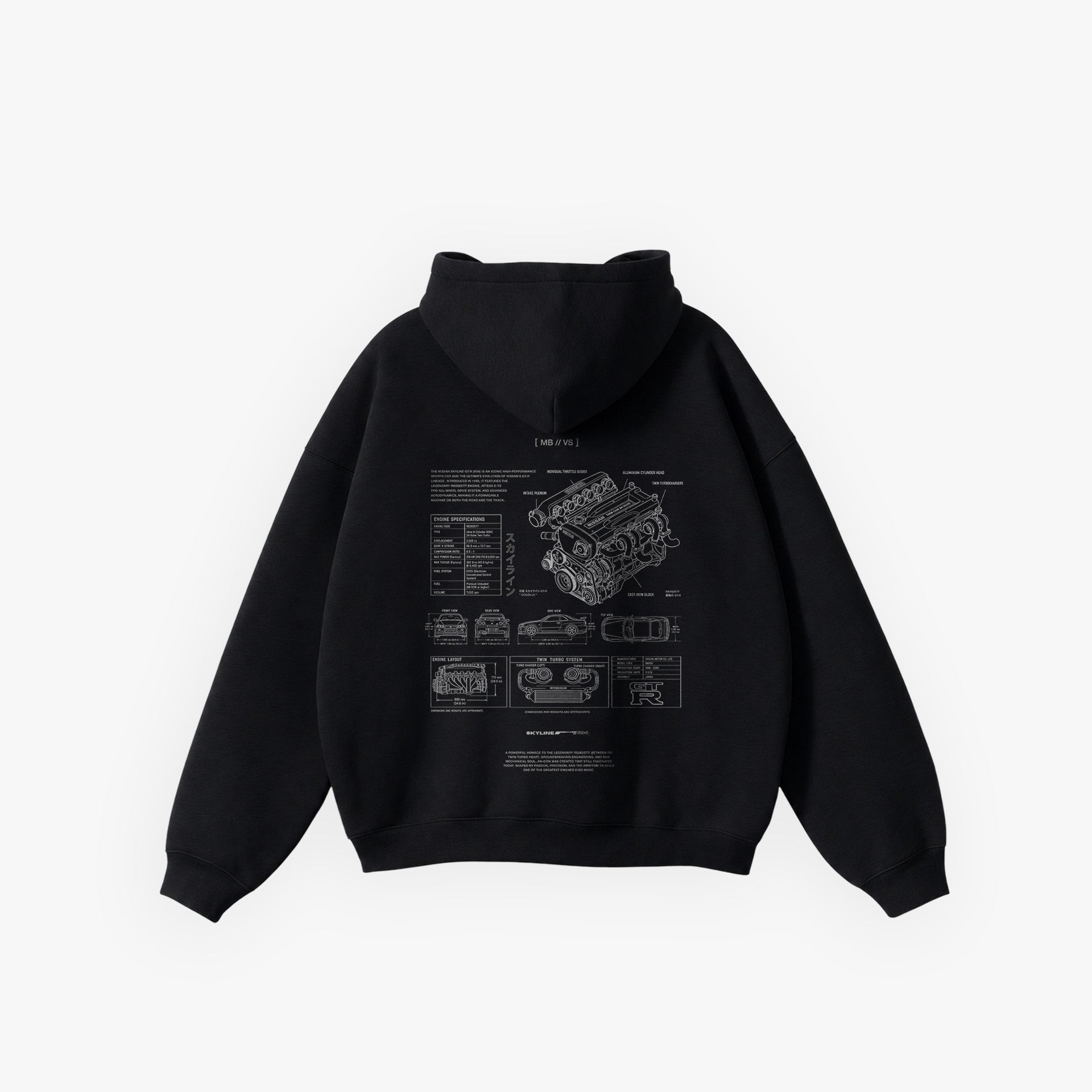 Iconic Fashion Hoodie Black