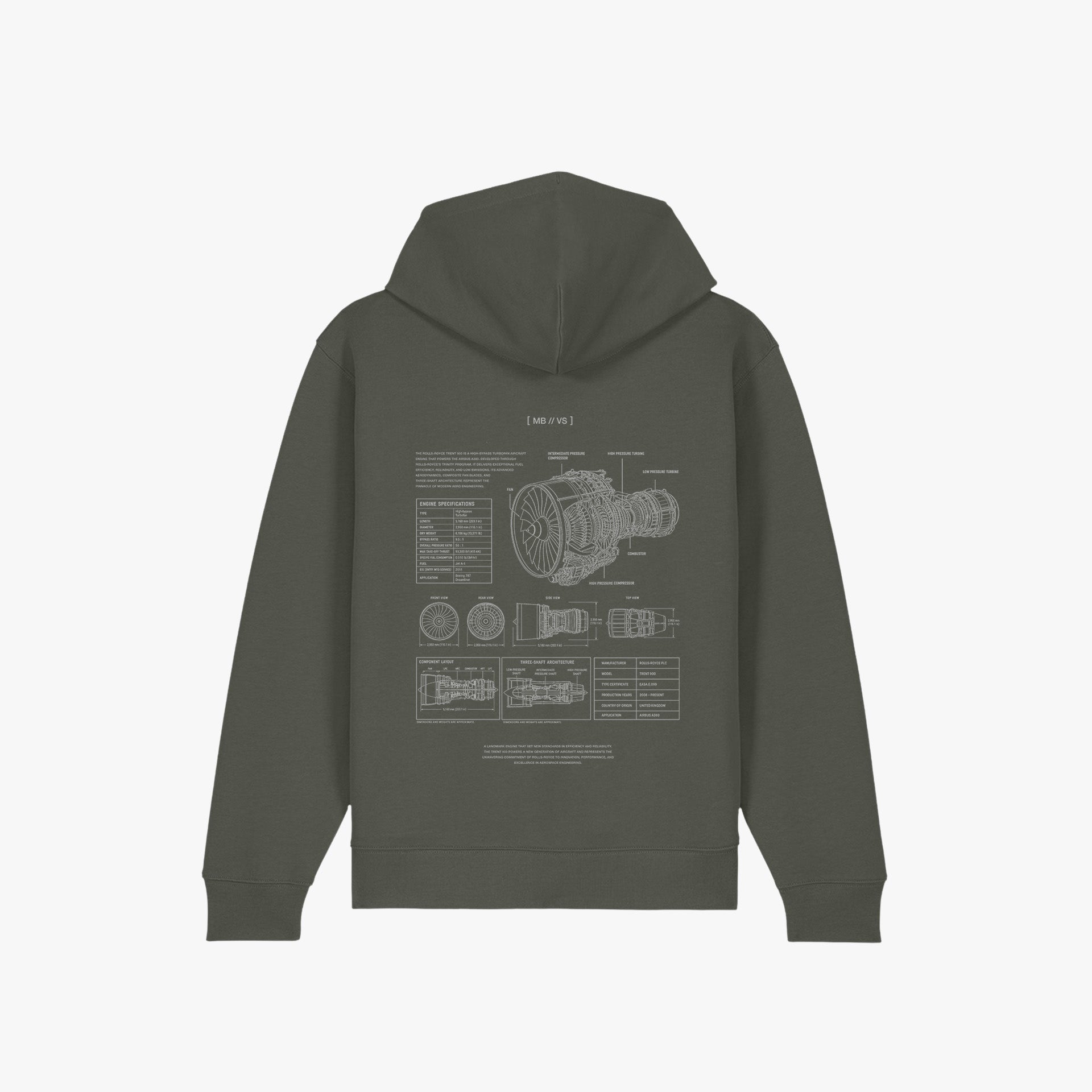 Iconic Zip Hoodie Pale Verde